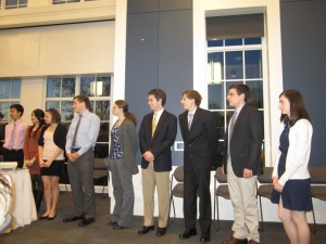 Honored Students at Awards dinner