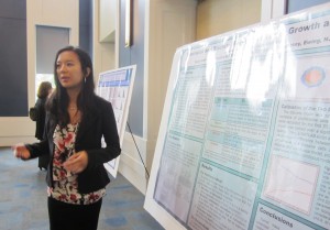 Jessica Perez presents her poster.