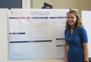 Alana Huszar at the poster session.