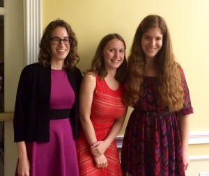 Our department has produced Goldwater Scholars for 3 consecutive years: (left to right) Rebecca Santorella '17, Alana Huszar '16, and Syndi Barish '16. Congratulations!